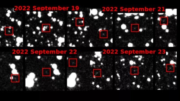 Artist's rendering of a potentially hazardous asteroid